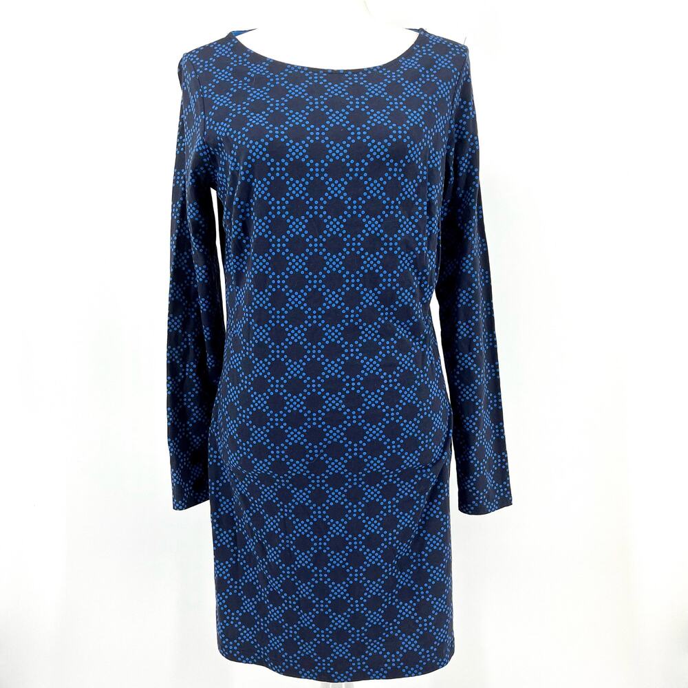 Boden blue‎ long sleeve tunic / dress (10) polkadot